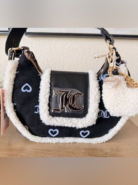 Juicy Couture Snuggle Hobo Satchel Crossbody Handbag